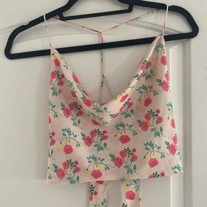 Zara Satin Cowl Neck